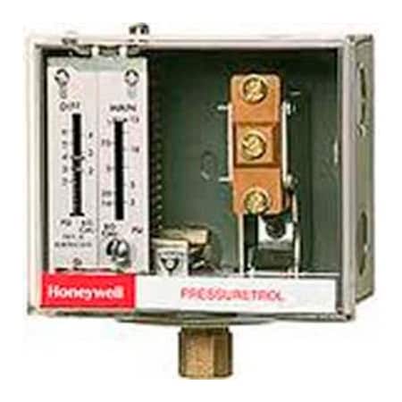 Honeywell Honeywell Pressuretrol Main Scale L404F1367, Less Siphon, 1-8 PSI Main L404F1367